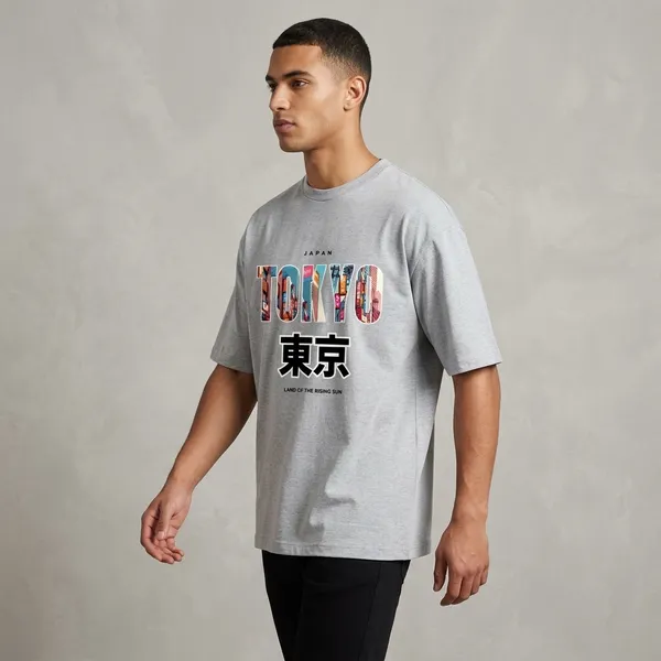 Greymelange_Cotton_Premium_T_Shirt_For_Men