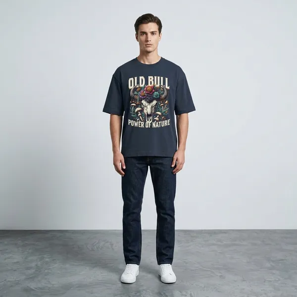 Navyblue_Cotton_Premium_T_Shirt_For_Men