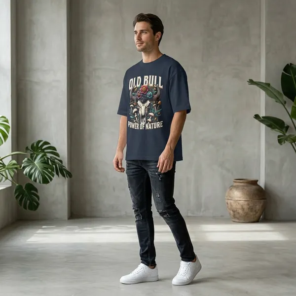 Navyblue_Cotton_Premium_T_Shirt_For_Men