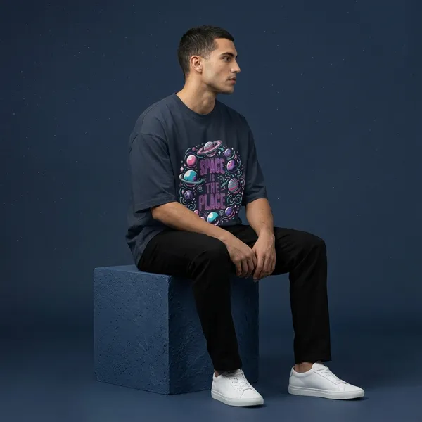 Navyblue_Cotton_Premium_T_Shirt_For_Men