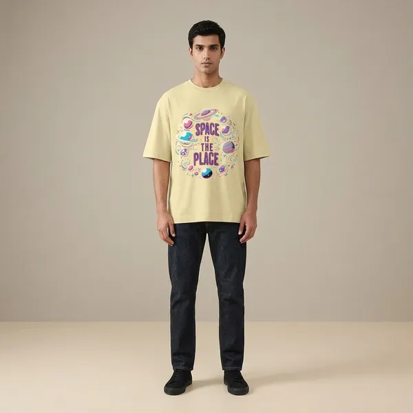Beige_Cotton_Premium_T_Shirt_For_Men