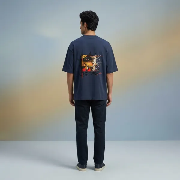 Navyblue_Cotton_Premium_T_Shirt_For_Men