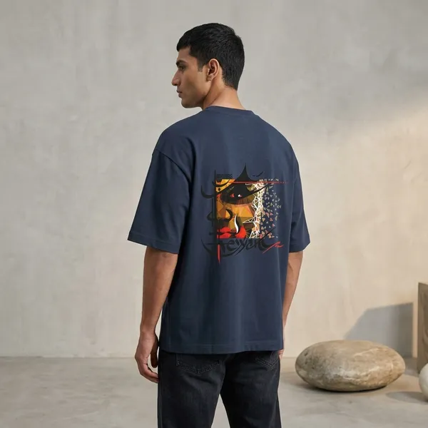 Navyblue_Cotton_Premium_T_Shirt_For_Men