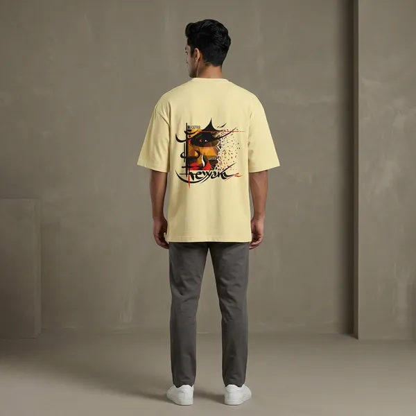 Beige_Cotton_Premium_T_Shirt_For_Men