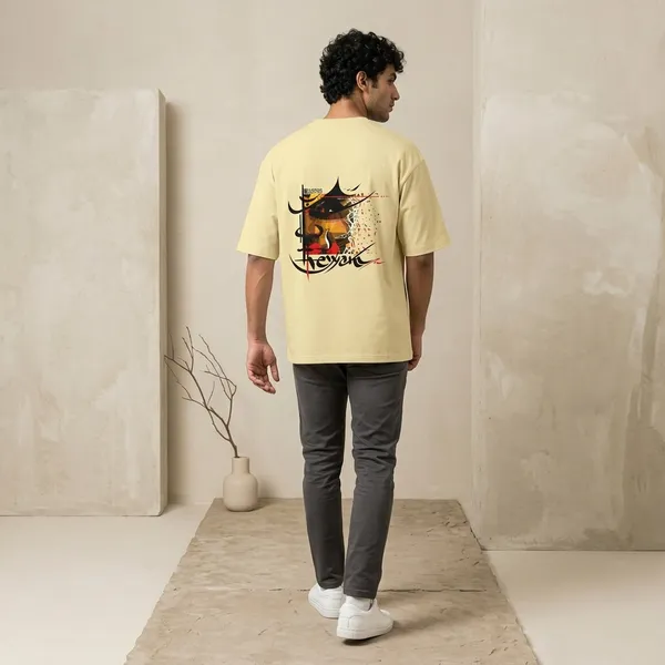 Beige_Cotton_Premium_T_Shirt_For_Men