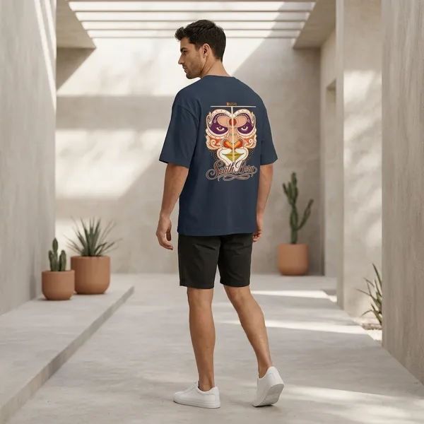 Navyblue_Cotton_Premium_T_Shirt_For_Men
