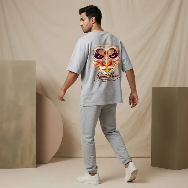 Greymelange_Cotton_Premium_T_Shirt_For_Men