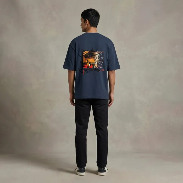 Navyblue_Cotton_Premium_T_Shirt_For_Men