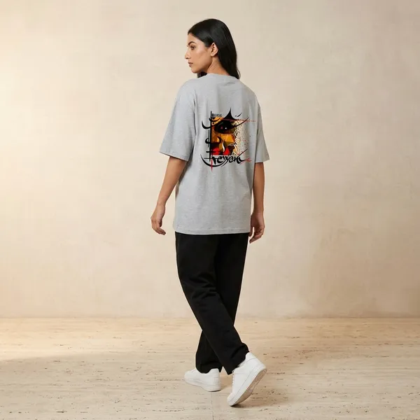 Greymelange_Cotton_Premium_T_Shirt_For_Men