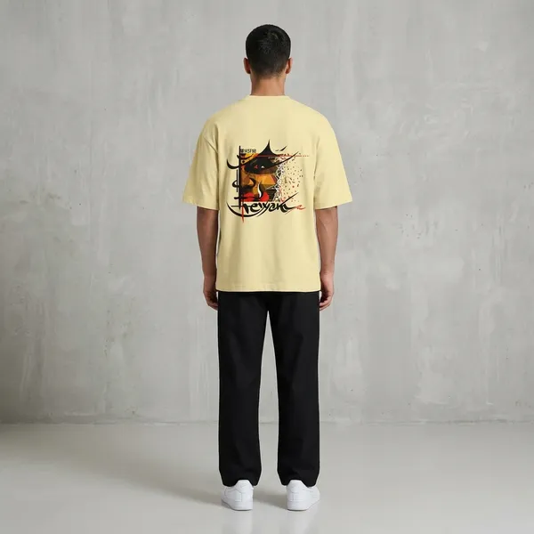 Beige_Cotton_Premium_T_Shirt_For_Men