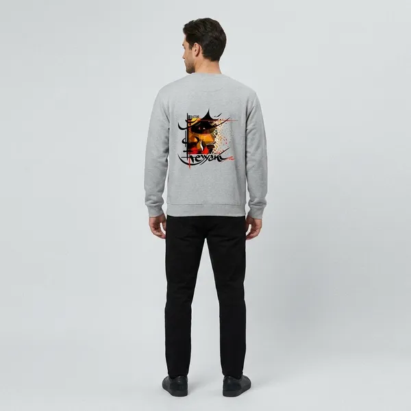 Greymelange_Cotton_Premium_Sweatshirt_For_Men