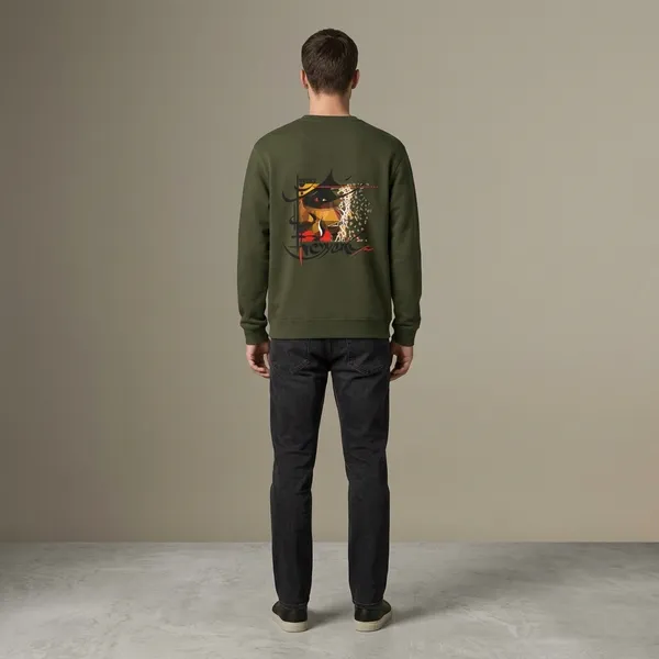 Olivegreen_Cotton_Premium_Sweatshirt_For_Men