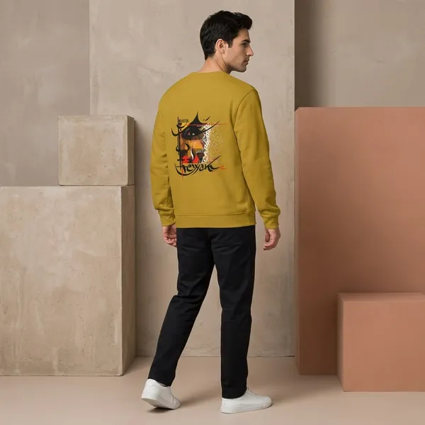 Mustardyellow_Cotton_Premium_Sweatshirt_For_Men