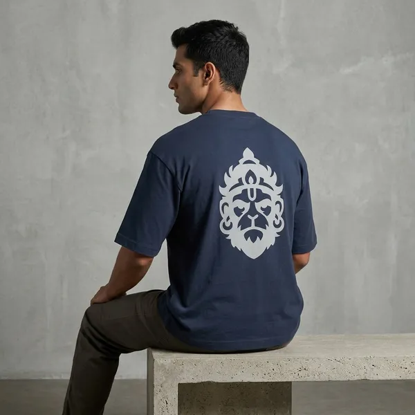 Navyblue_Cotton_Premium_T_Shirt_For_Men