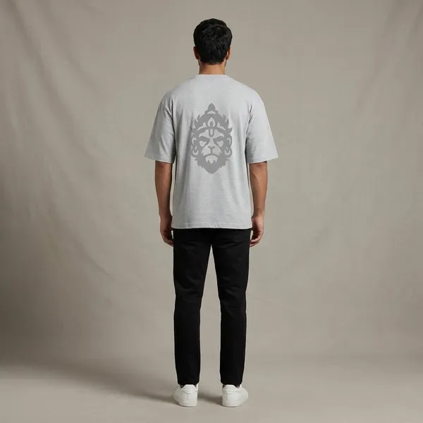 Greymelange_Cotton_Premium_T_Shirt_For_Men