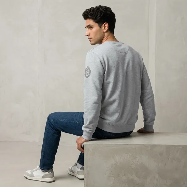 Greymelange_Cotton_Premium_Sweatshirt_For_Men