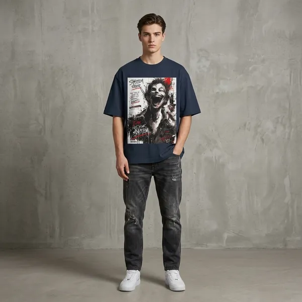Navyblue_Cotton_Premium_T_Shirt_For_Men