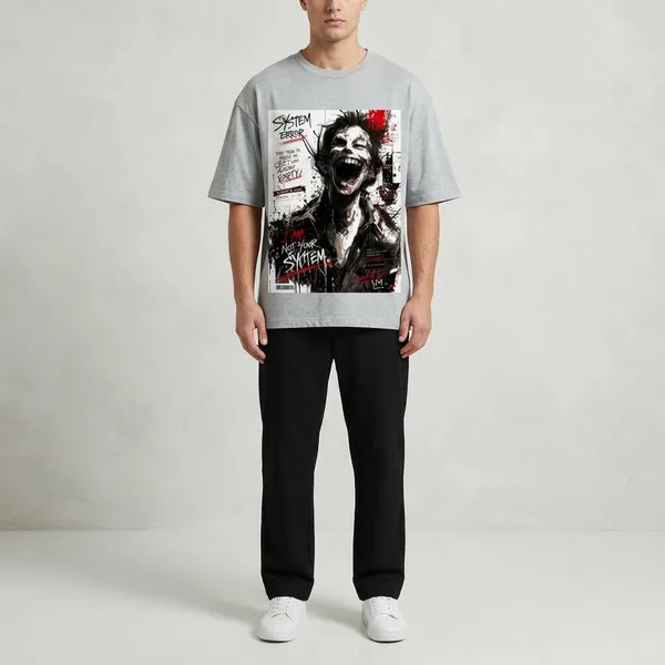 Greymelange_Cotton_Premium_T_Shirt_For_Men
