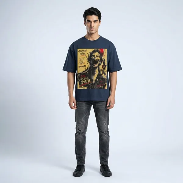 Navyblue_Cotton_Premium_T_Shirt_For_Men
