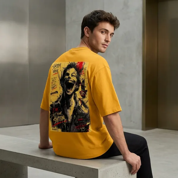 Goldenyellow_Cotton_Premium_T_Shirt_For_Men