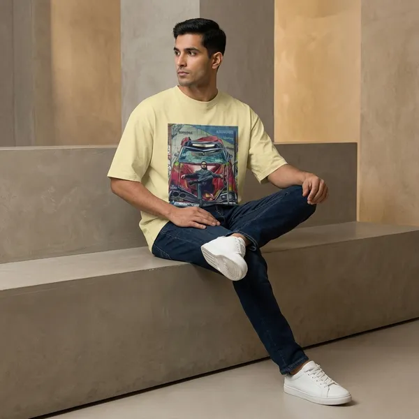 Beige_Cotton_Premium_T_Shirt_For_Men