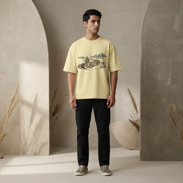 Beige_Cotton_Premium_T_Shirt_For_Men