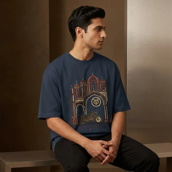 Navyblue_Cotton_Premium_T_Shirt_For_Men