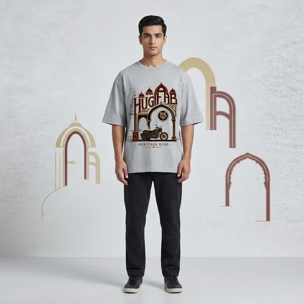 Greymelange_Cotton_Premium_T_Shirt_For_Men