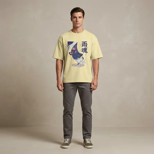 Beige_Cotton_Premium_T_Shirt_For_Men