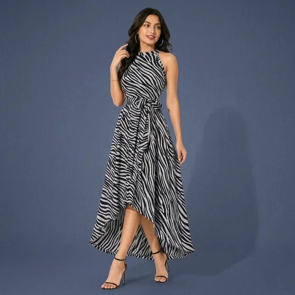 Nevyblue_Cotton_Premium_Halter_Neck_Dress_For_Women