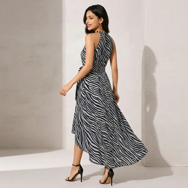 Nevyblue_Cotton_Premium_Halter_Neck_Dress_For_Women