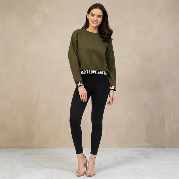 Olive_Cotton_Premium_Sweatshirt_For_Women