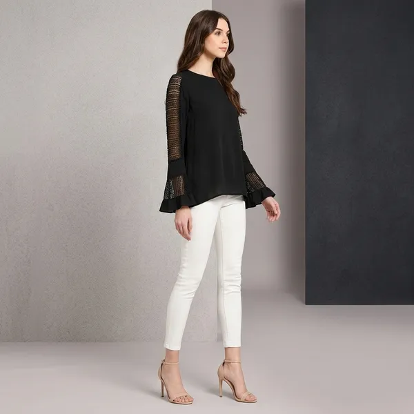 Black_Cotton_Premium_Bell_Sleeve_Top_For_Women