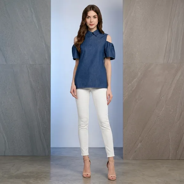 Blue_Cotton_Premium_Cold_Shoulder_Top_For_Women