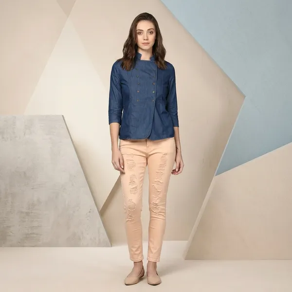 Blue_Cotton_Premium_Denim_Top_For_Women