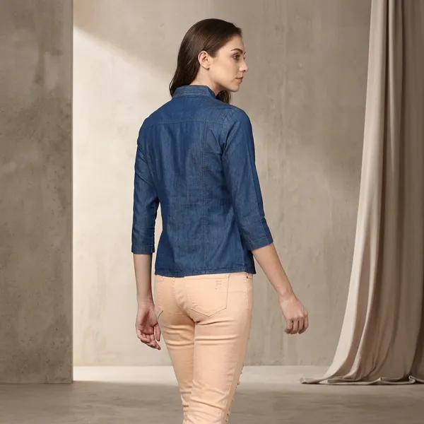 Blue_Cotton_Premium_Denim_Top_For_Women