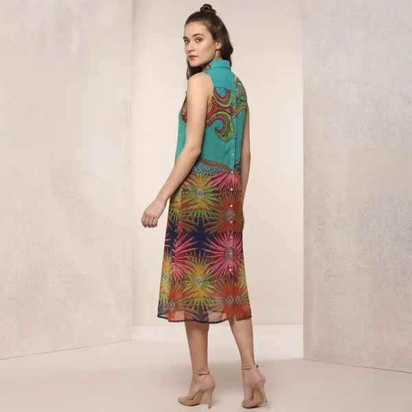 Multicolor_Cotton_Premium_Below_Knee_Dress_For_Women