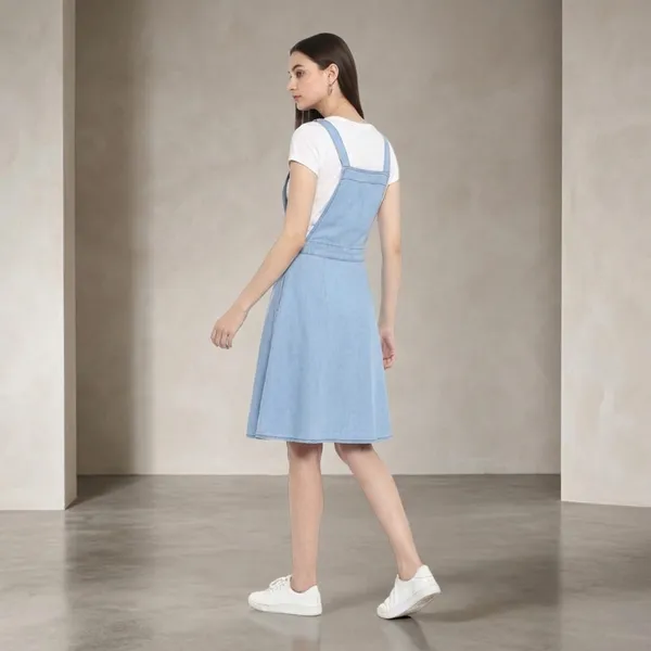 Blue_Cotton_Premium_Sleeveless_Above_Knee_Dress_For_Women