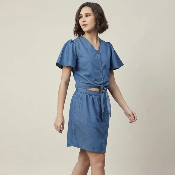 Blue_Cotton_Premium_Flutter_Dress_For_Women