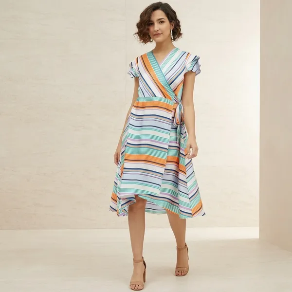 Multicolor_Cotton_Premium_Knee_Length_Dress_For_Women