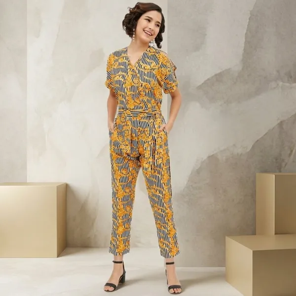 Yellow_Cotton_Premium_Printed_Jumpsuit_For_Women