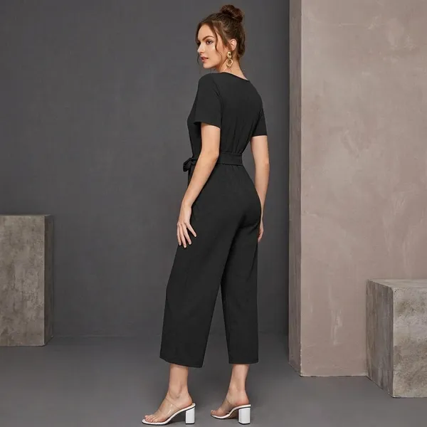 Black_Cotton_Premium_Cap_Sleeve_Jumpsuit_For_Women