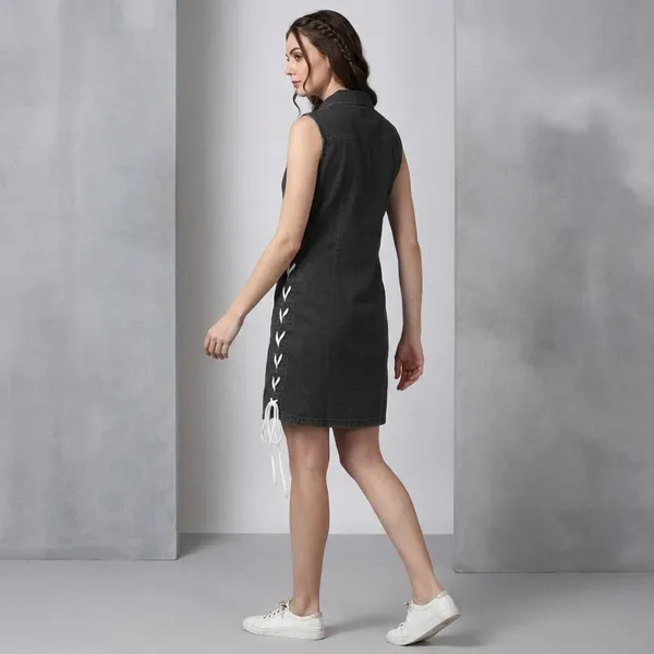 Black_Cotton_Premium_Sleeveless_Dress_For_Women
