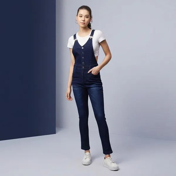 Navy_Cotton_Premium_Dungaree_For_Women