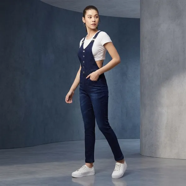 Navy_Cotton_Premium_Dungaree_For_Women