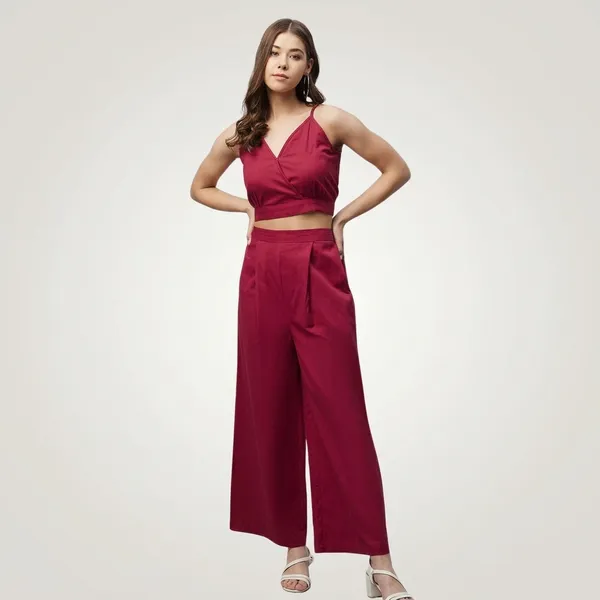 Maroon_Cotton_Premium_Crop_Top_And_Palazzo_Set_For_Women