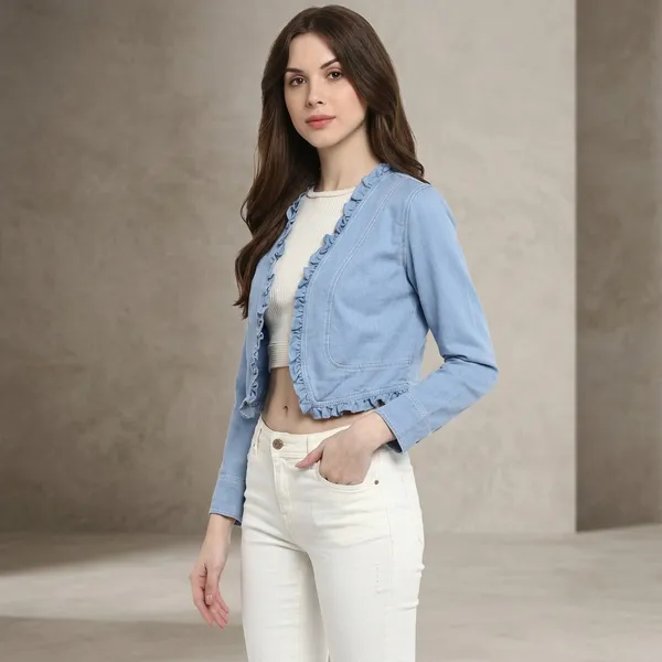 Blue_Cotton_Premium_Ruffled_Shrug_For_Women
