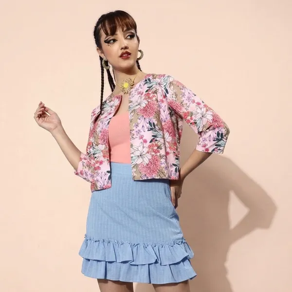 Peach_Cotton_Premium_Floral_Shrug_For_Women
