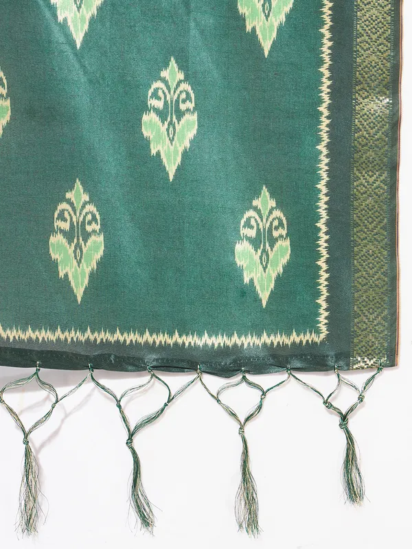 Green_And_Gold_Cotton_Fancy_Dupatta_For_Women