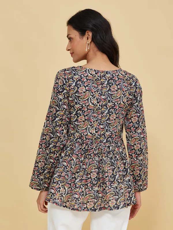 Multicolor_Cotton_Fancy_Tunic_Kurti_For_Women